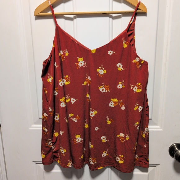 Rust Floral Camisole by [Brand] - Picture 2 of 6